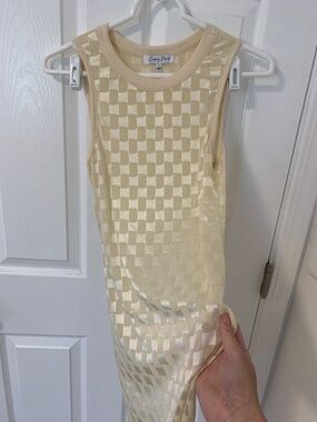 Emory Park Iridescent Mesh Midi Shift Dress